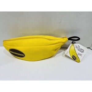 Bananagrams Classic Game Anagrams Letter Tile Set in Banana Pouch New-sealed